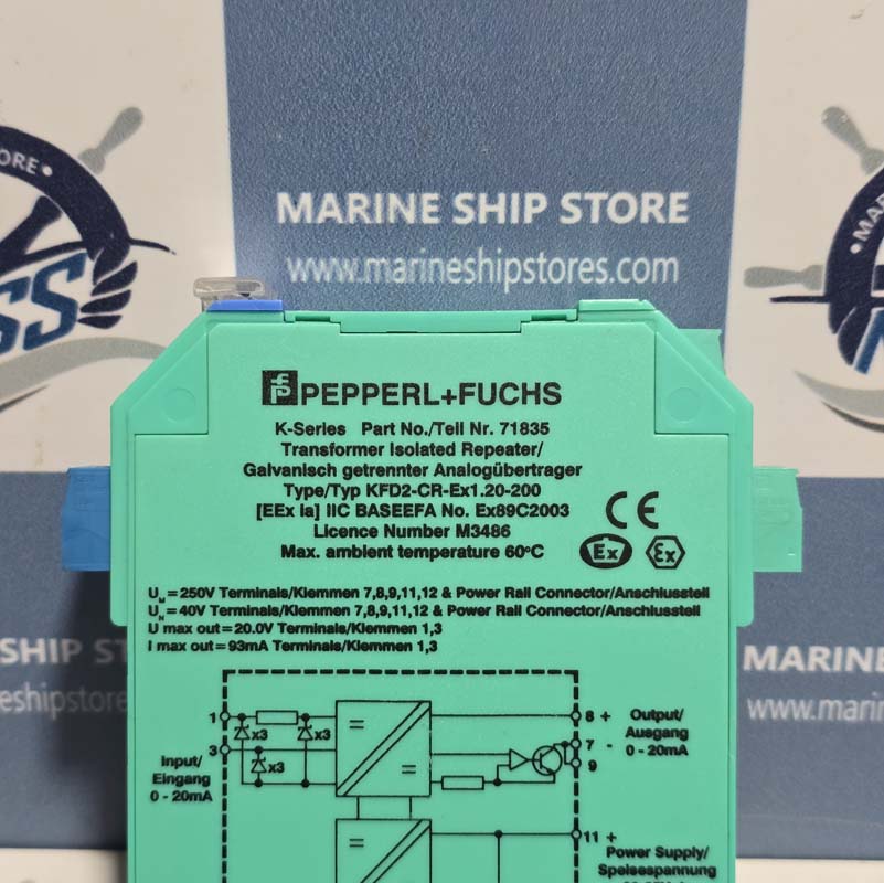 PEPPERL+FUCHS KFD2-CR-EX1.20-200 TRANSFORMER ISOLATED REPEATER-4 PEPPERL+FUCHS KFD2-CR-EX1.20-200 TRANSFORMER ISOLATED REPEATER