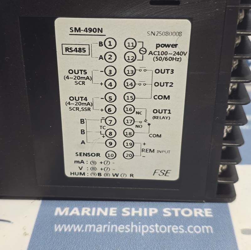 SAMWON SM-490N TEMPERATURE AND HUMIDITY CONTROLLER