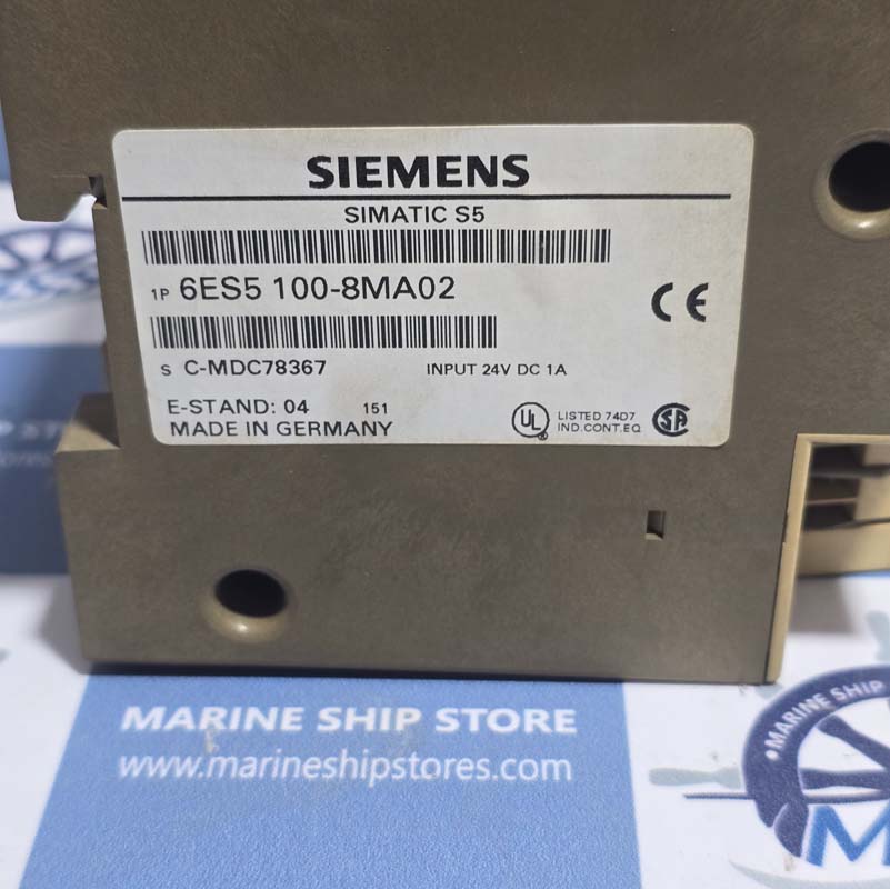 SIEMENS SIMATIC S5-100U CPU 100 6ES5 100-8MA02 CENTRAL PROCESSOR UNIT-5 SIEMENS SIMATIC S5-100U CPU 100 6ES5 100-8MA02 CENTRAL PROCESSOR UNIT