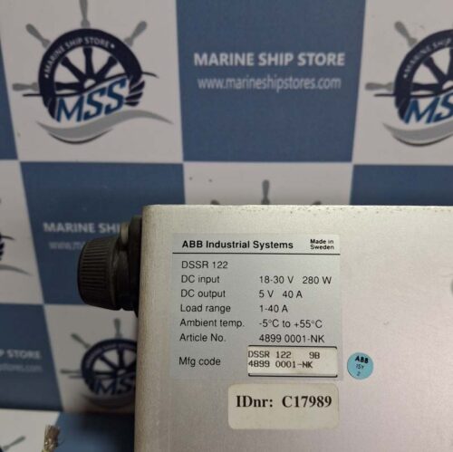 ABB DSSR 122 POWER SUPPLY