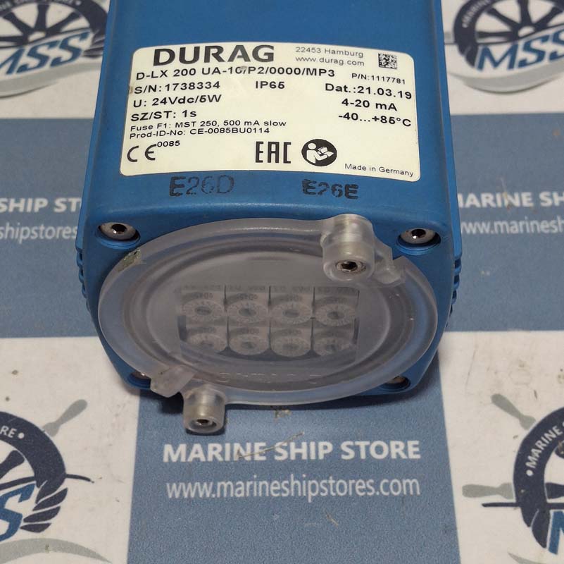 DURAG D-LX 200 UA-10-P2-0000-MP3 OPTICAL COMPACT FLAME MONITOR