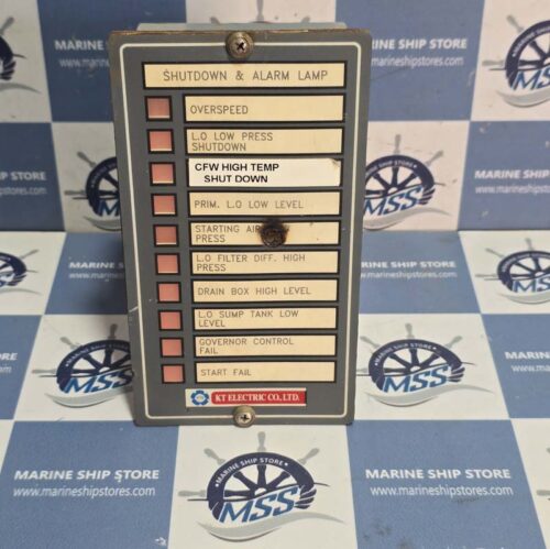 KT ELECTRIC SHUTDOWN & ALARM LAMP PANEL