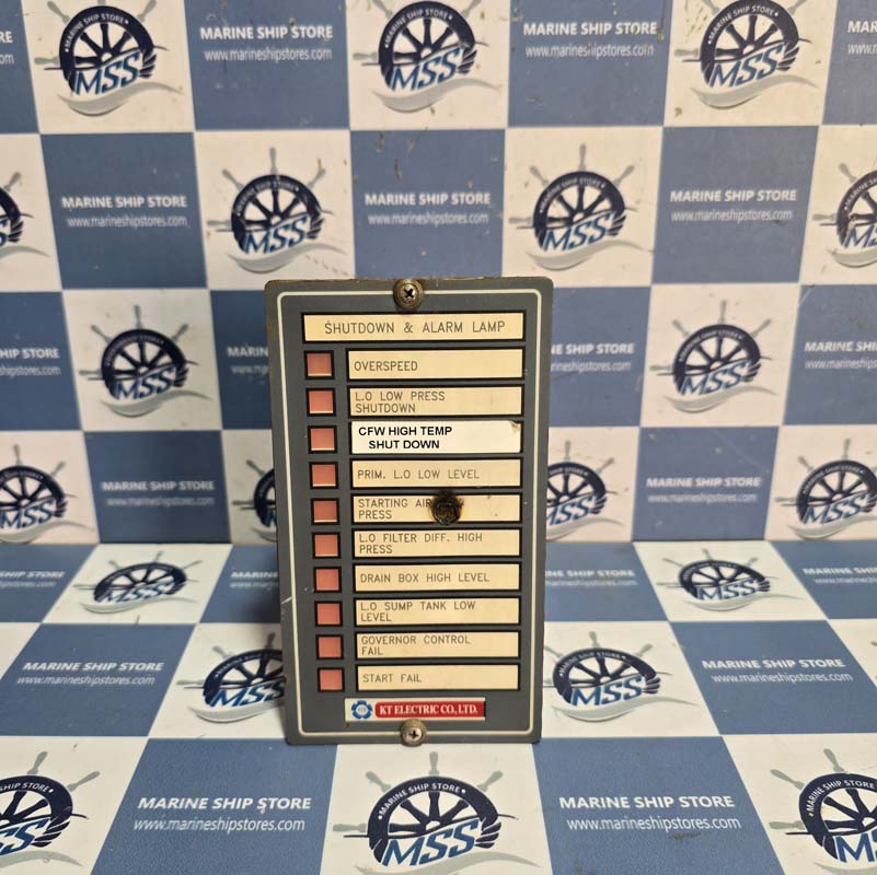 KT ELECTRIC SHUTDOWN & ALARM LAMP PANEL