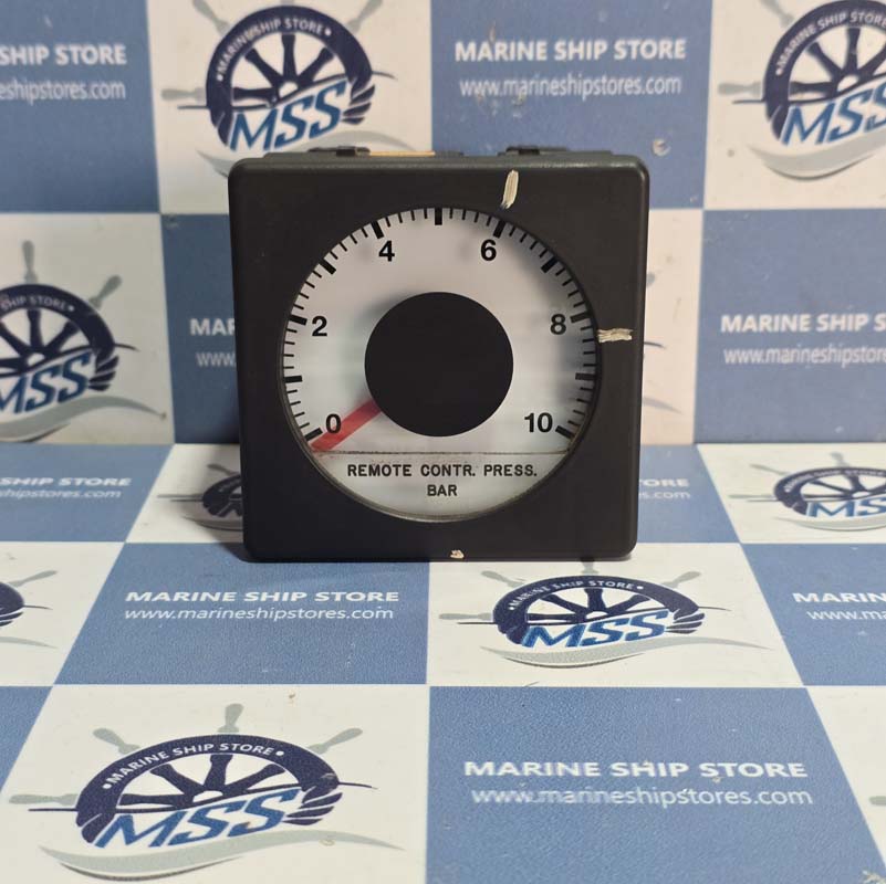 MAN B&W 0-10 REMOTE CONTROL PRESSURE BAR METER