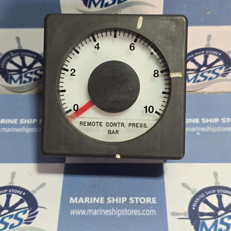 MAN B&W 0-10 REMOTE CONTROL PRESSURE BAR METER