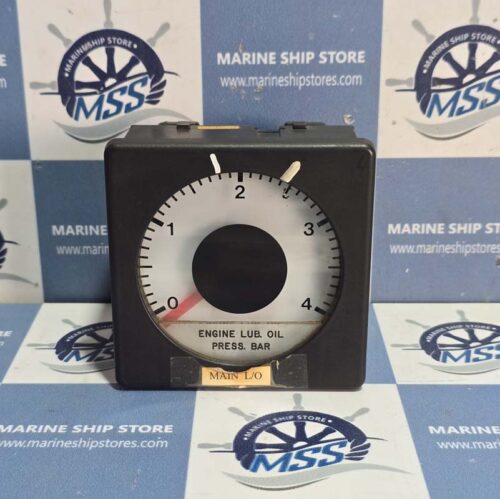 MAN B&W 0-4 ENGINE LUB. OIL PRESSURE BAR METER