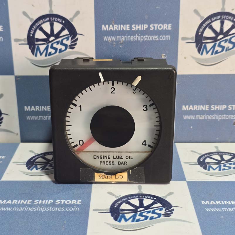 MAN B&W 0-4 ENGINE LUB. OIL PRESSURE BAR METER