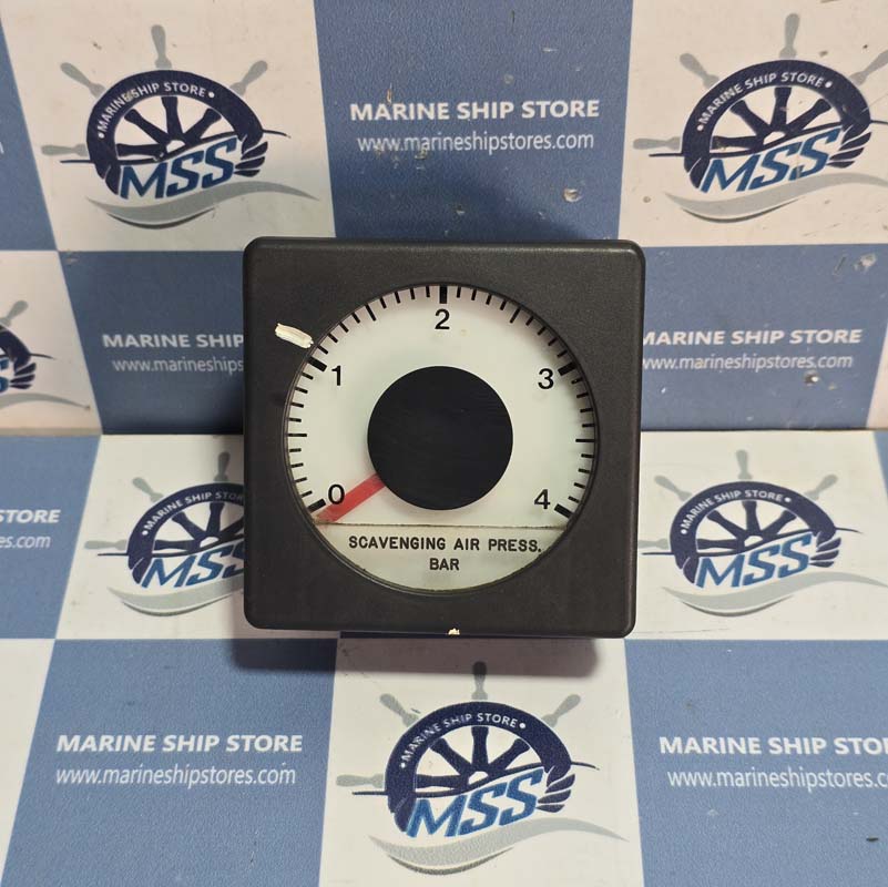 MAN B&W 0-4 SCAVENGING AIR PRESSURE BAR METER