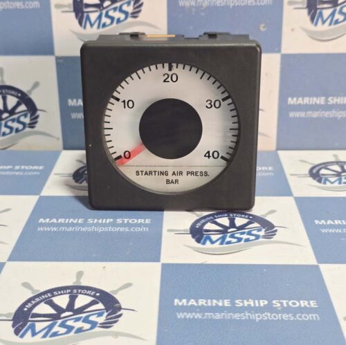 MAN B&W 0-40 STARTING AIR PRESSURE BAR METER
