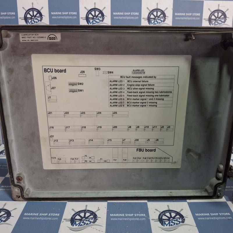 MAN B&W MBD 1211636-9 REV-1.5 MBD 1225880-2 BCU MODULE LUBRICATOR CONTROL UNIT