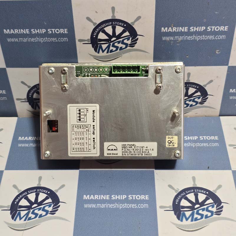 MAN B&W MBD NR.3171197-4 HMI PANEL