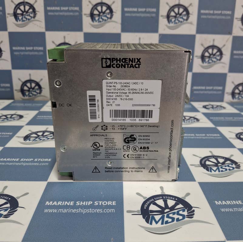 PHOENIX CONTACT QUINT-PS-100-240AC-24DC-10 POWER SUPPLY UNIT