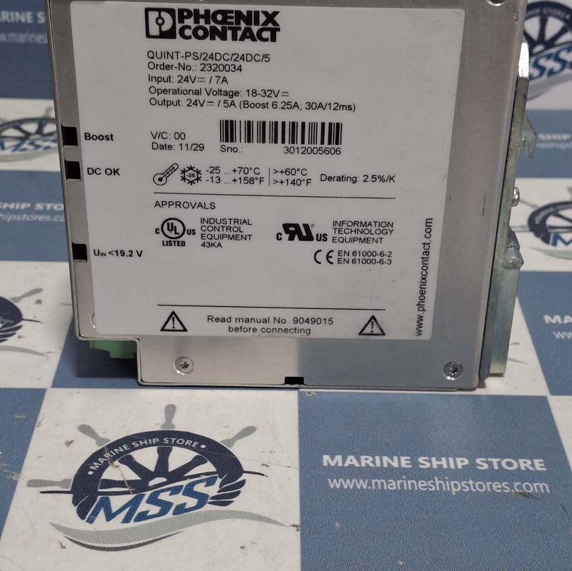 PHOENIX CONTACT QUINT-PS-24DC-24DC-5 POWER SUPPLY