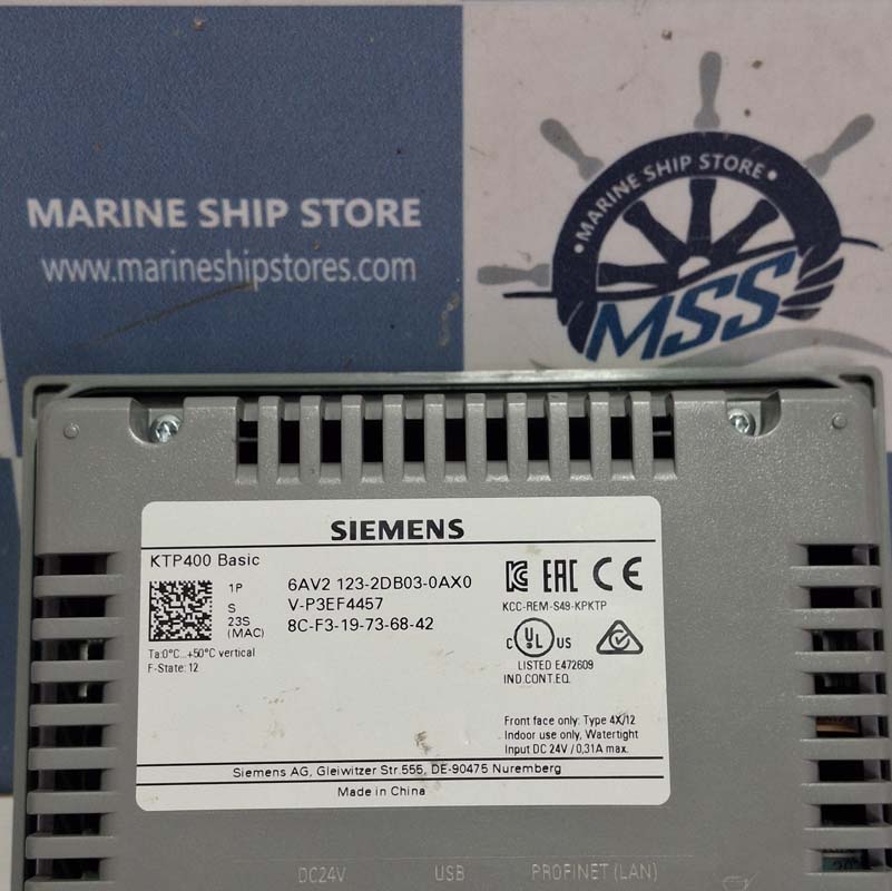 SIEMENS SIMATIC HMI 6AV2 123-2DB03-0AX0 TOUCH PANEL