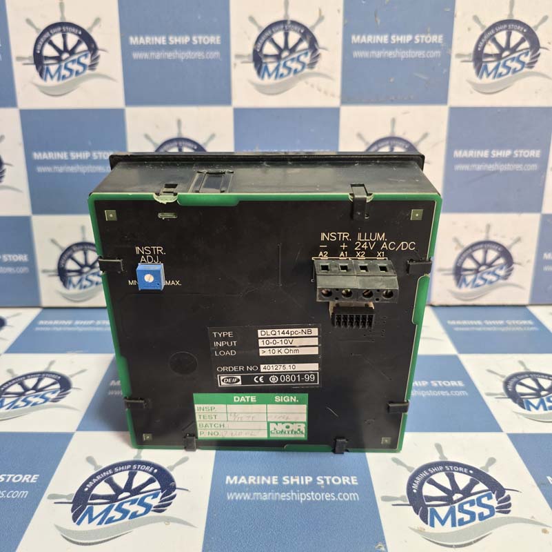 DEIF NORCONTROL DLQ144-PC-NB 100-0-100 RPM INDICATOR