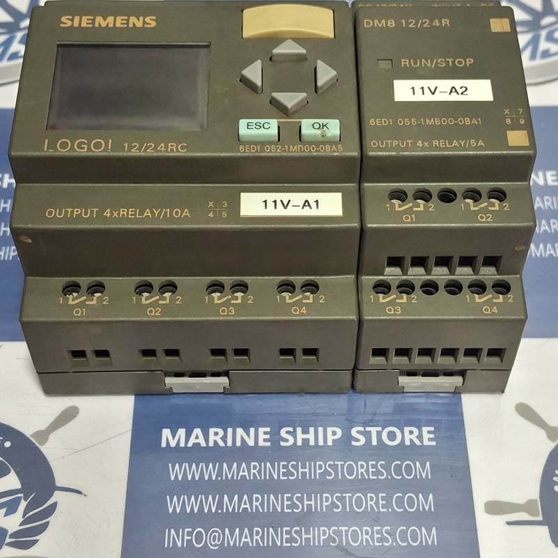 SIEMENS 6ED1 052-1MD00-0BA5 6ED1 055-1MB00-0BA1 LOGIC MOD DISPLAY CONTROLLER EXPANSION MODULE