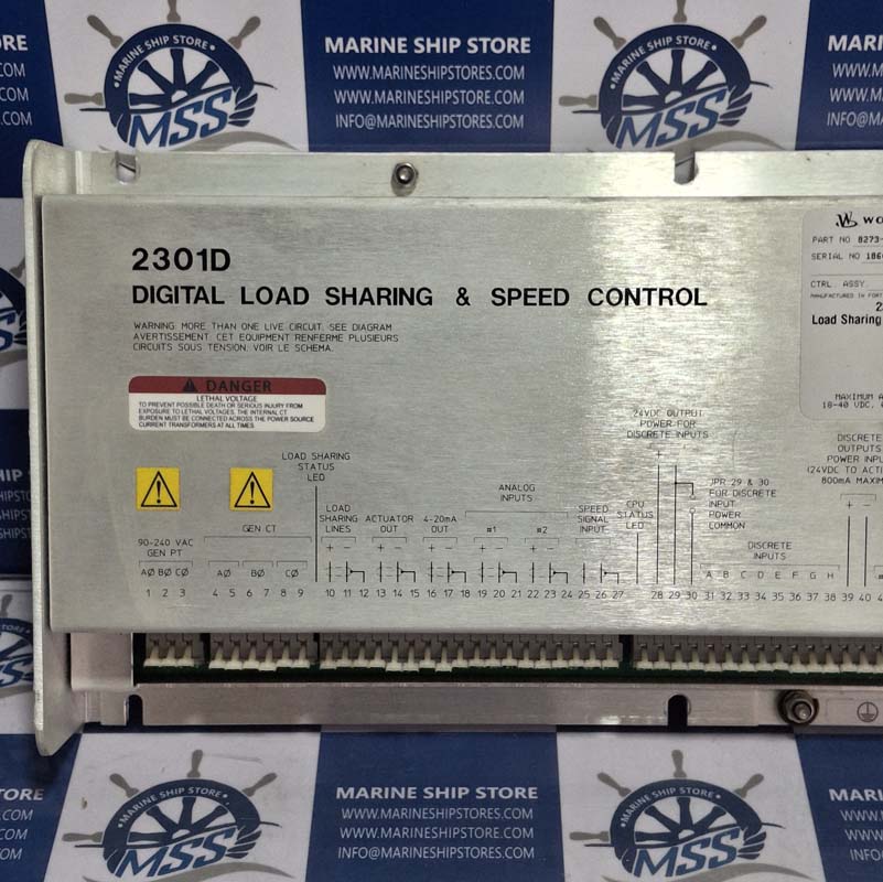 WOODWARD 2301D 8273-501 REV-G DIGITAL LOAD SHARING & SPEED CONTROL-2 WOODWARD 2301D 8273-501 REV-G DIGITAL LOAD SHARING & SPEED CONTROL