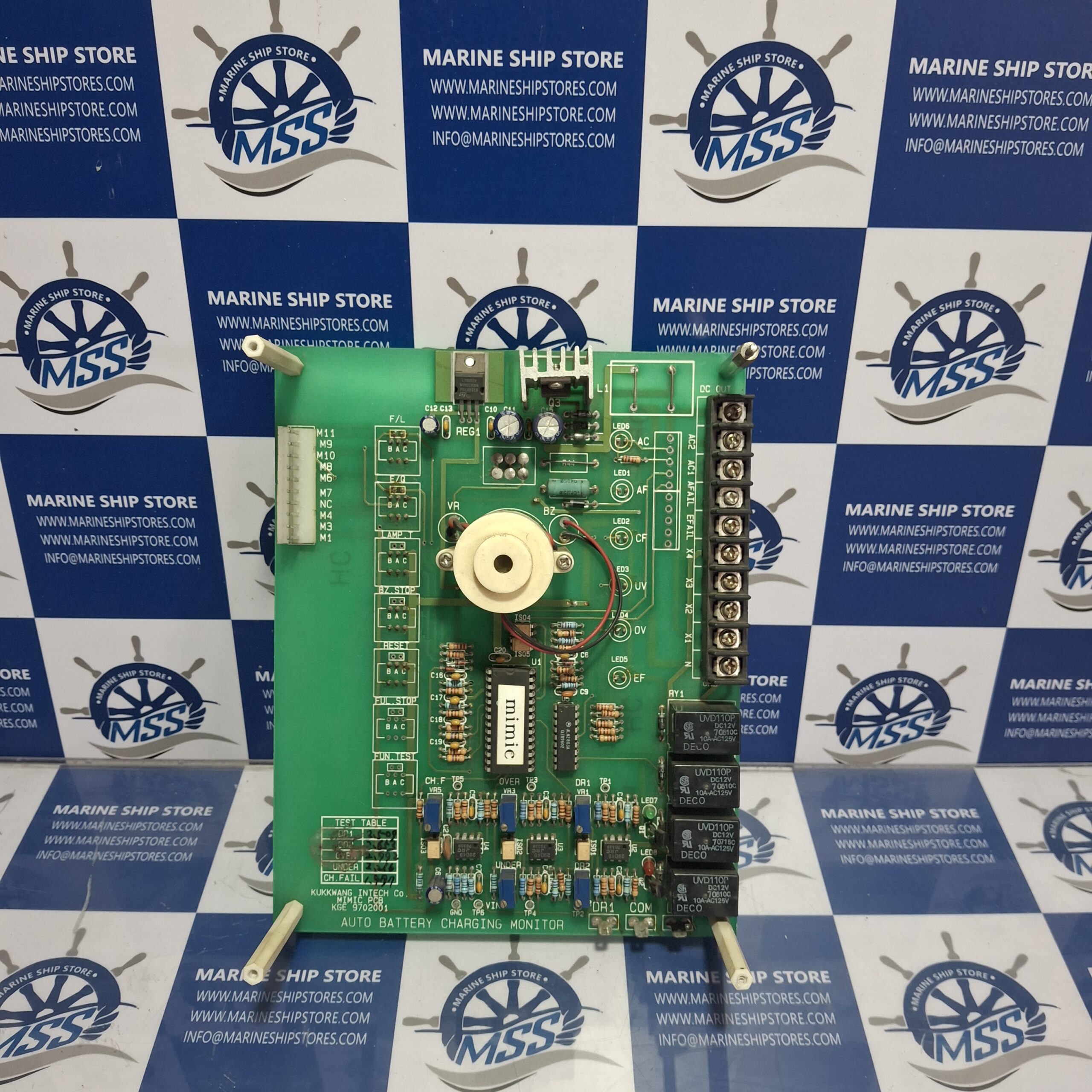 DESCO AUTO BATTERY CHARGING MONITOR PCB BOARD-3 DESCO AUTO BATTERY CHARGING MONITOR PCB BOARD