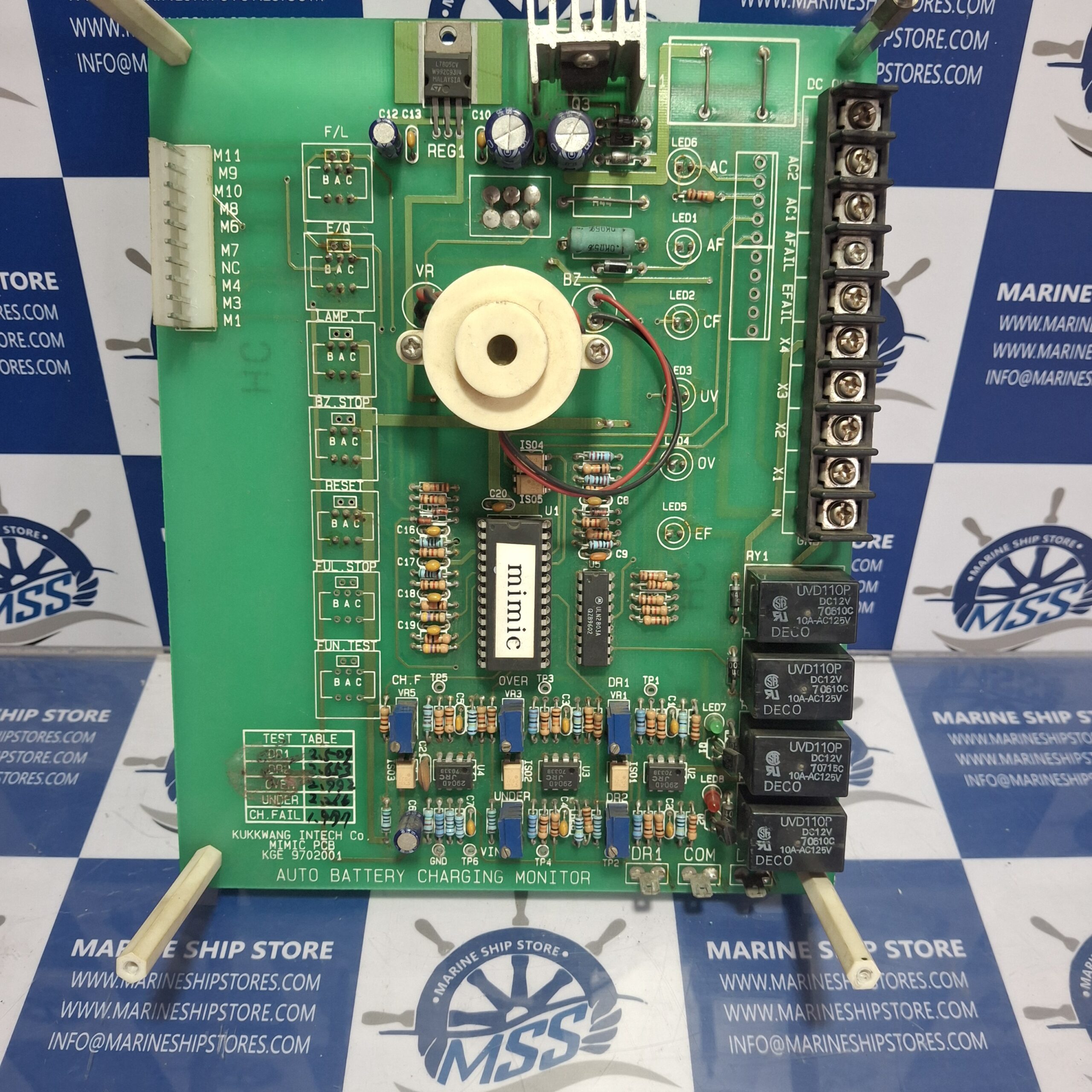 DESCO AUTO BATTERY CHARGING MONITOR PCB BOARD-4 DESCO AUTO BATTERY CHARGING MONITOR PCB BOARD