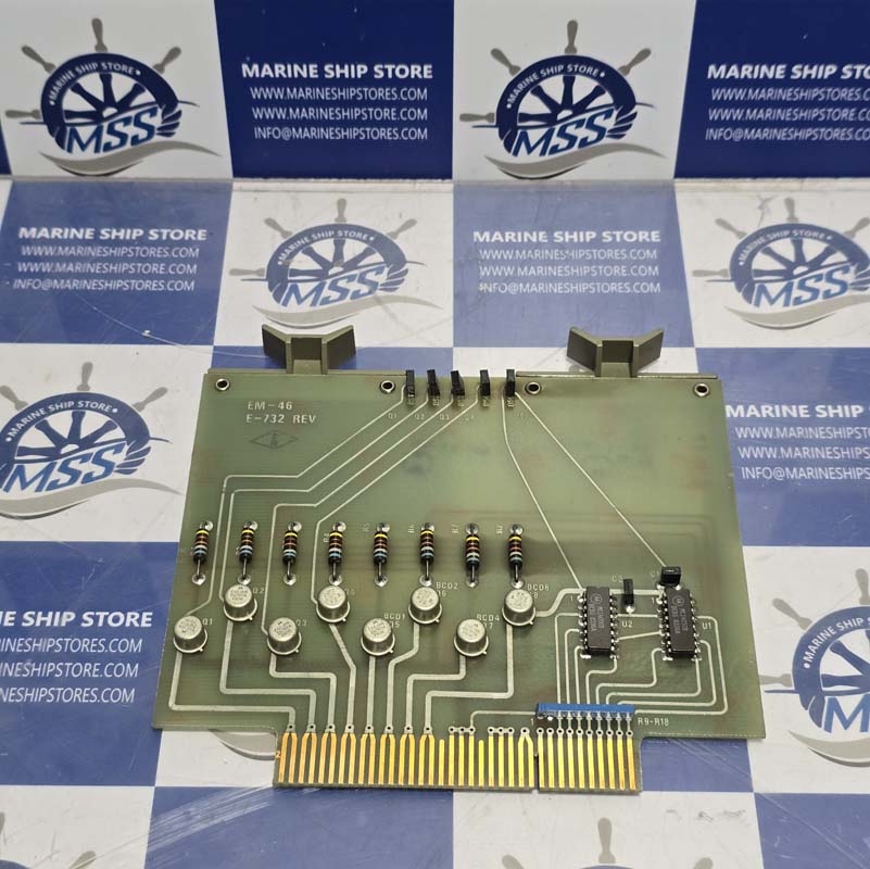 HENSCHEL EM-46 E-732 REV PCB BOARD, HENSCHEL EM-46 E-732 REV, EM-46 E-732 REV PCB BOARD, EM-46 E-732 REV, MARINE SHIP STORE
