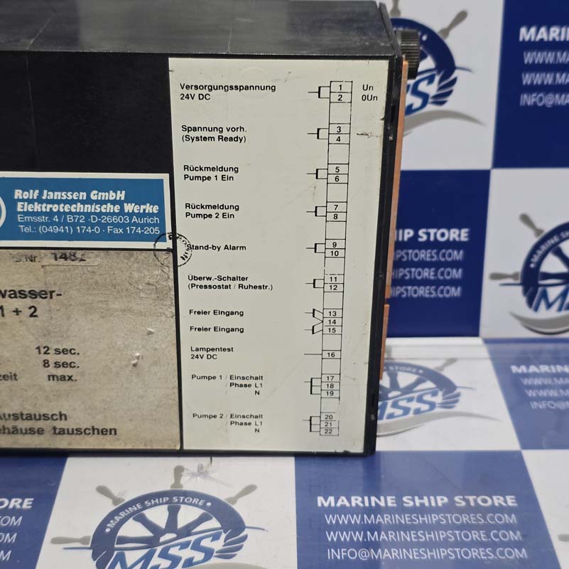 ROLF JANSSEN E04.3800.510 CONTROL UNIT