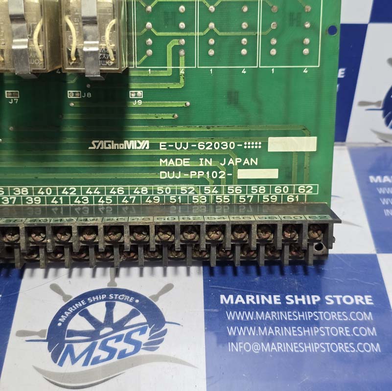 SAGINOMIYA E-UJ-62030 DUJ-PP102 RELAY BOARD