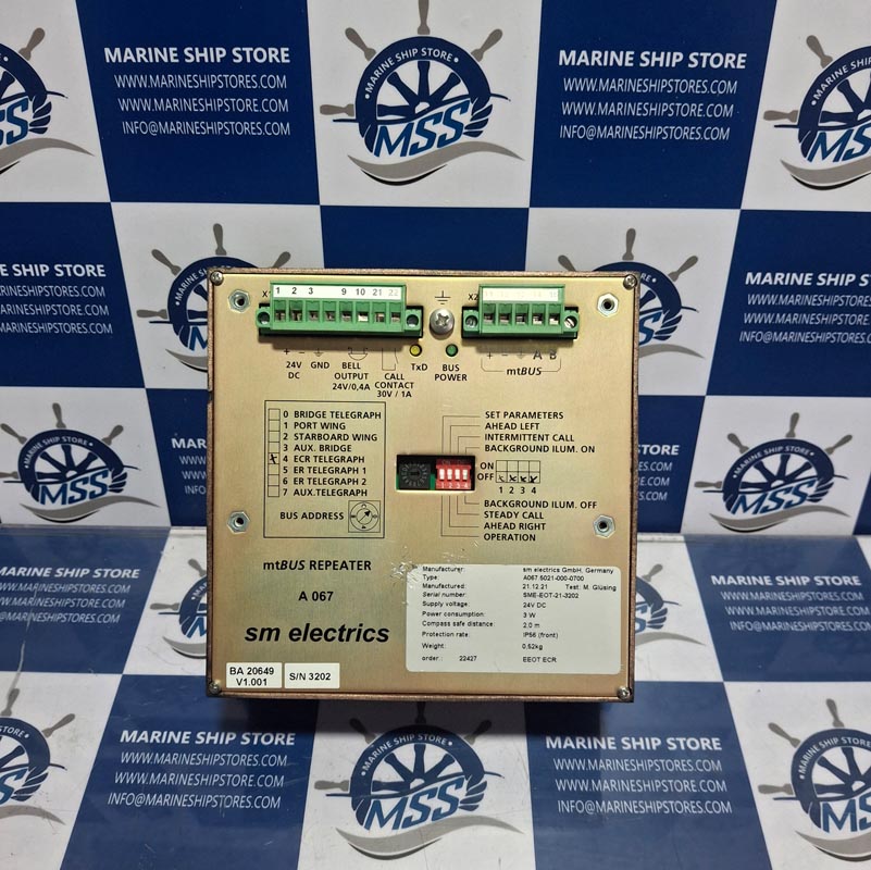 SM ELECTRICS A067 5021-000-0700 TELEGRAPH SYSTEM-3 SM ELECTRICS A067 5021-000-0700 TELEGRAPH SYSTEM