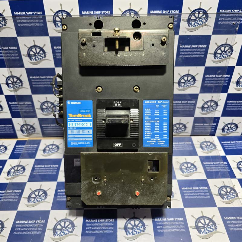 TERASAKI XS1200NE TEMBREAK 3 POLE 200A CIRCUIT BREAKER