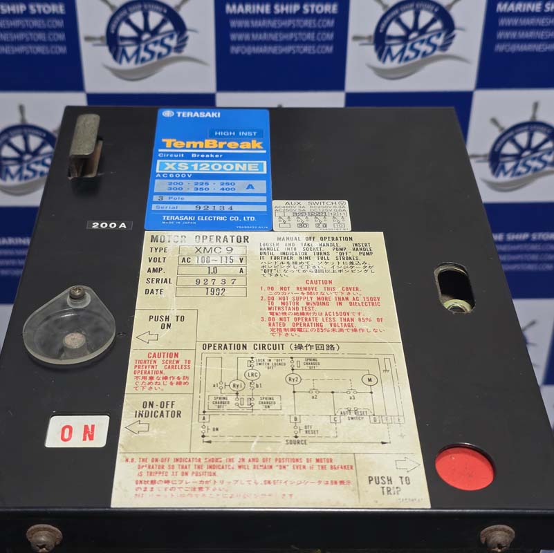 TERASAKI XS1200NE TEMBREAK CIRCUIT BREAKER-3 TERASAKI XS1200NE TEMBREAK CIRCUIT BREAKER