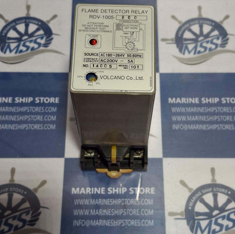VOLCANO RDV-1005-200 FLAME DETECTOR RELAY-2 VOLCANO RDV-1005-200 FLAME DETECTOR RELAY
