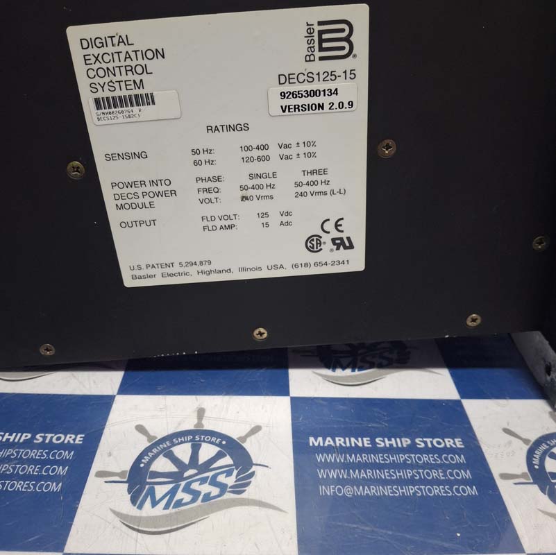 BASLER ELECTRIC 9 2849 00 101 DECS125-15 DECS POWER MODULE DIGITAL EXCITATION CONTROL SYSTEM