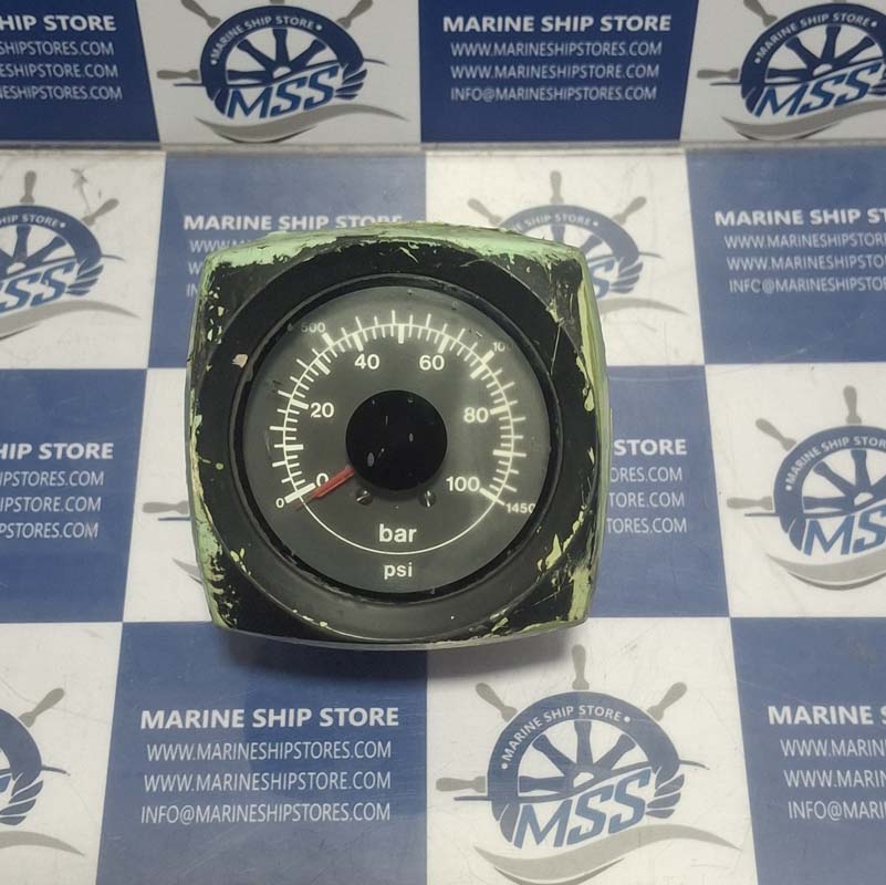 DEIF 0-100 BAR 0-1450 PSI METER