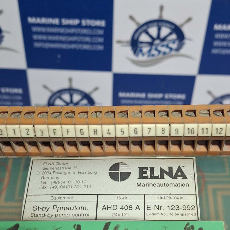 ELNA AHD 408 A PUMP AND COMPRESSOR CONTROL ALARM