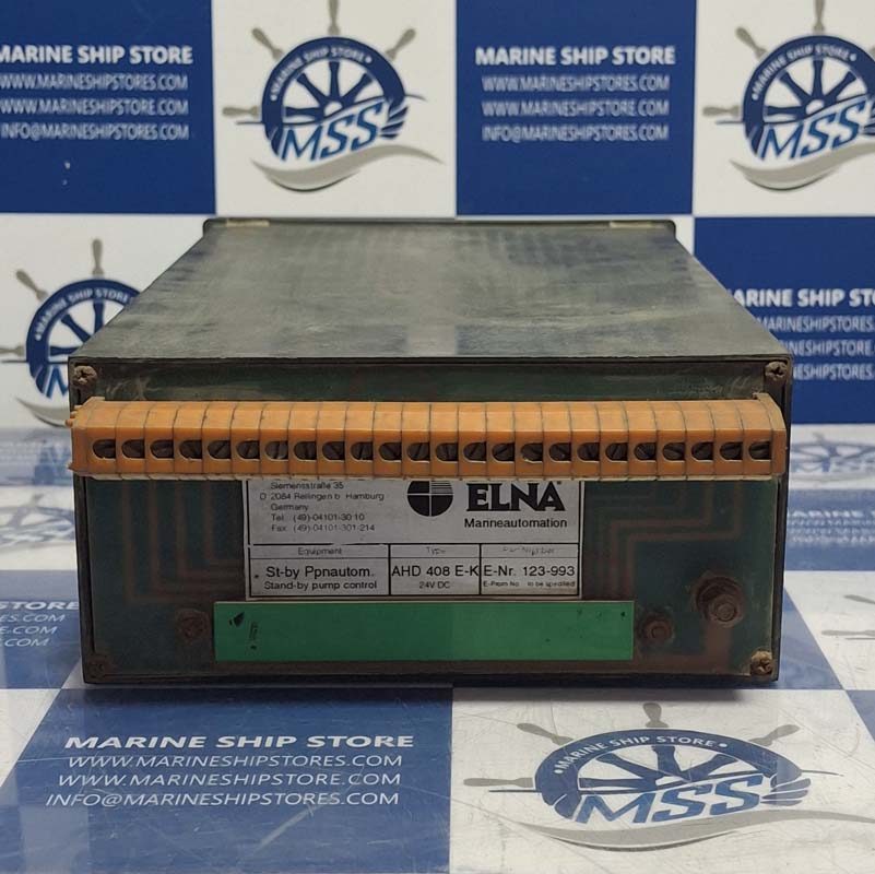 ELNA AHD 408 E-K PUMP AND COMPRESSOR CONTROL ALARM