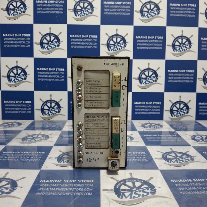 ELNA AHD 408 E-K PUMP AND COMPRESSOR CONTROL ALARM
