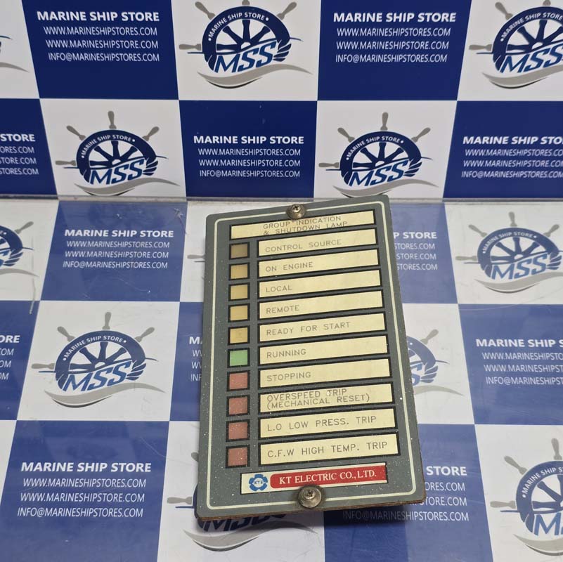 KT ELECTRIC GROUP INDICATION & SHUTDOWN LAMP