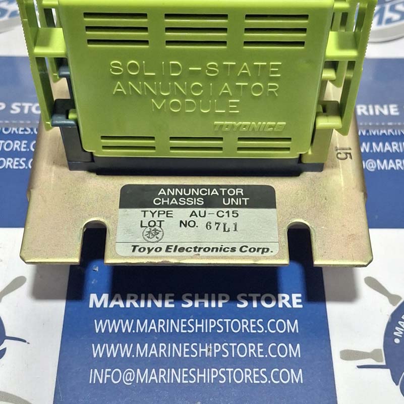 TOYO ELECTRONICS AU-C15 ANNUNCIATOR CHASSIS UNIT