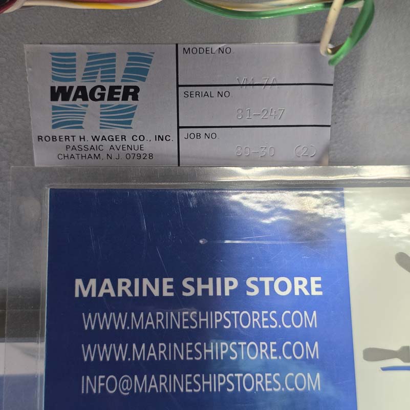 WAGER VM-7A SMOKE INDICATOR-9 WAGER VM-7A SMOKE INDICATOR