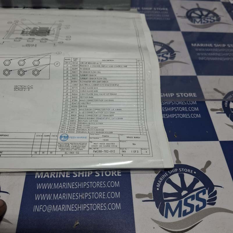 FEEN MARINE B3069-1 FEMABOX-2 FMFB-2-213 WATER ANALYZER-8 FEEN MARINE B3069-1 FEMABOX-2 FMFB-2-213 WATER ANALYZER