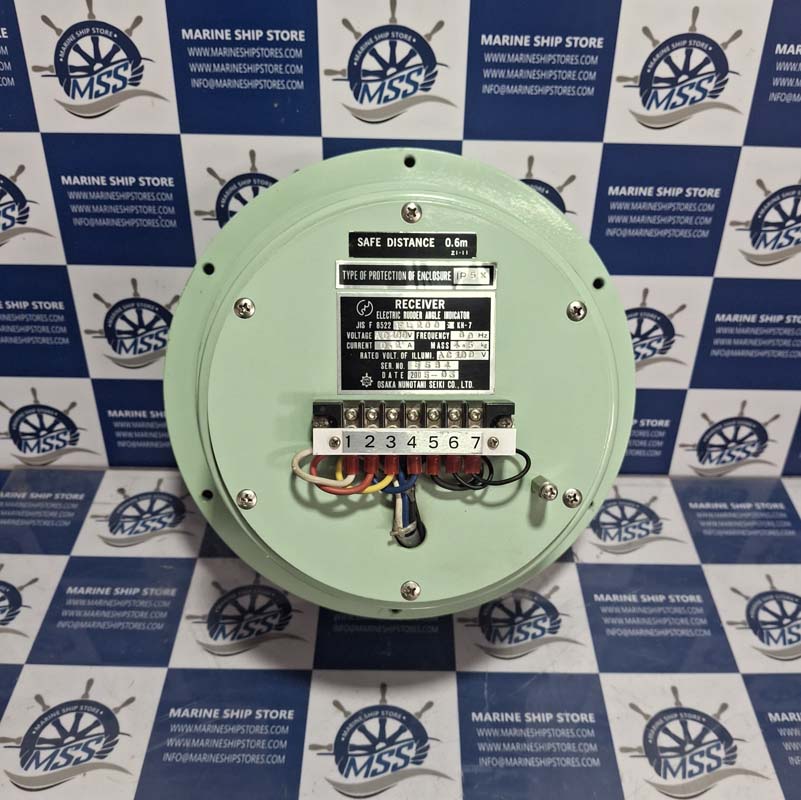 OSAKA NUNOTANI SEIKI JIS-F-8522-FL200 ELECTRIC RUDDER ANGLE INDICATOR