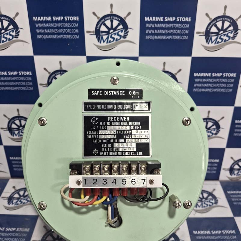 OSAKA NUNOTANI SEIKI JIS-F-8522-FL200 ELECTRIC RUDDER ANGLE INDICATOR