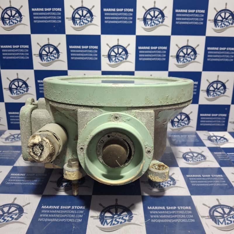 OSAKA NUNOTANI SEIKI JIS-F-8522-SD-200 0-40 RPM PORT ELECTRIC RUDDER ANGLE INDICATOR RECEIVER
