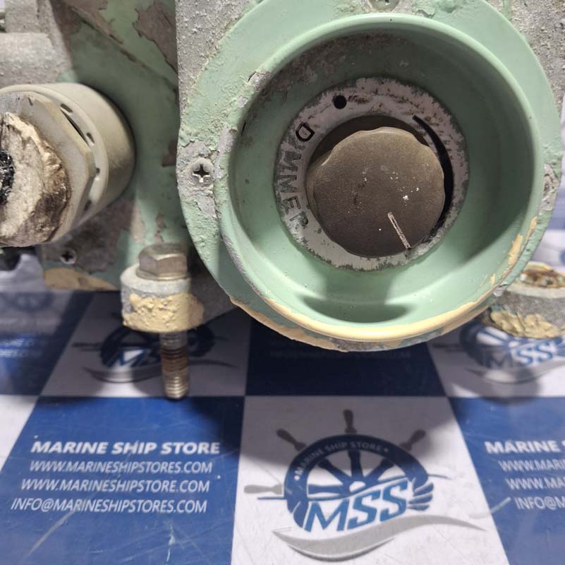 OSAKA NUNOTANI SEIKI JIS-F-8522-SD-200 0-40 RPM PORT ELECTRIC RUDDER ANGLE INDICATOR RECEIVER