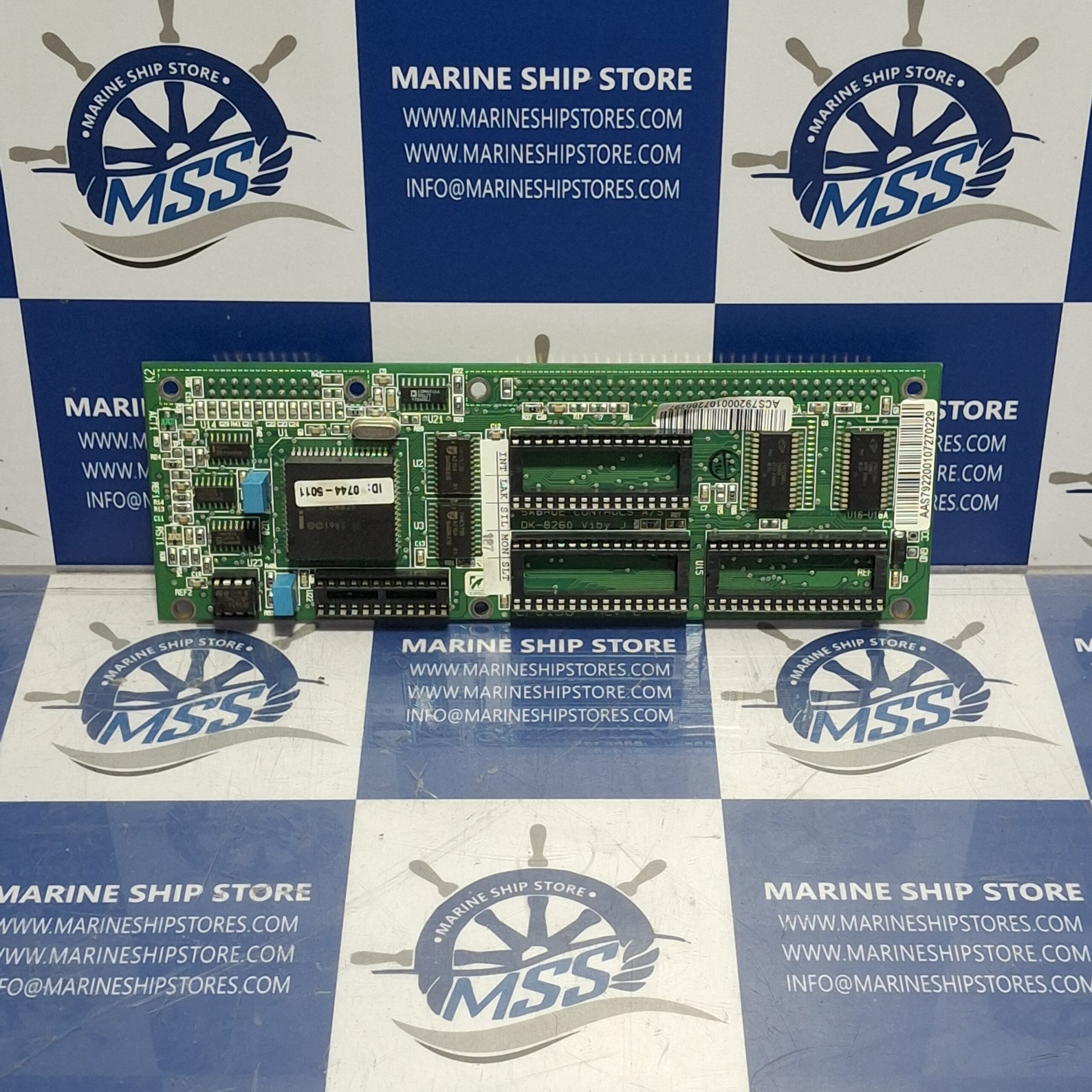 SABROE CONTROLS DK-8260 VIBY-J CPU196 REV-C PCB CARD