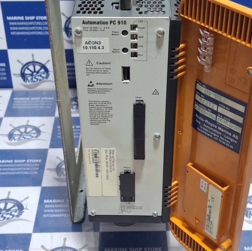 B&R AUTOMATION ROLLS-ROYCE UN914.1 PC-910 CPU-6 B&R AUTOMATION ROLLS-ROYCE UN914.1 PC-910 CPU