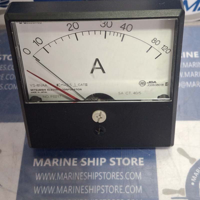 MITSUBISHI ELECTRIC YS-8NAA RPM 0-120 A METER-3 MITSUBISHI ELECTRIC YS-8NAA RPM 0-120 A METER