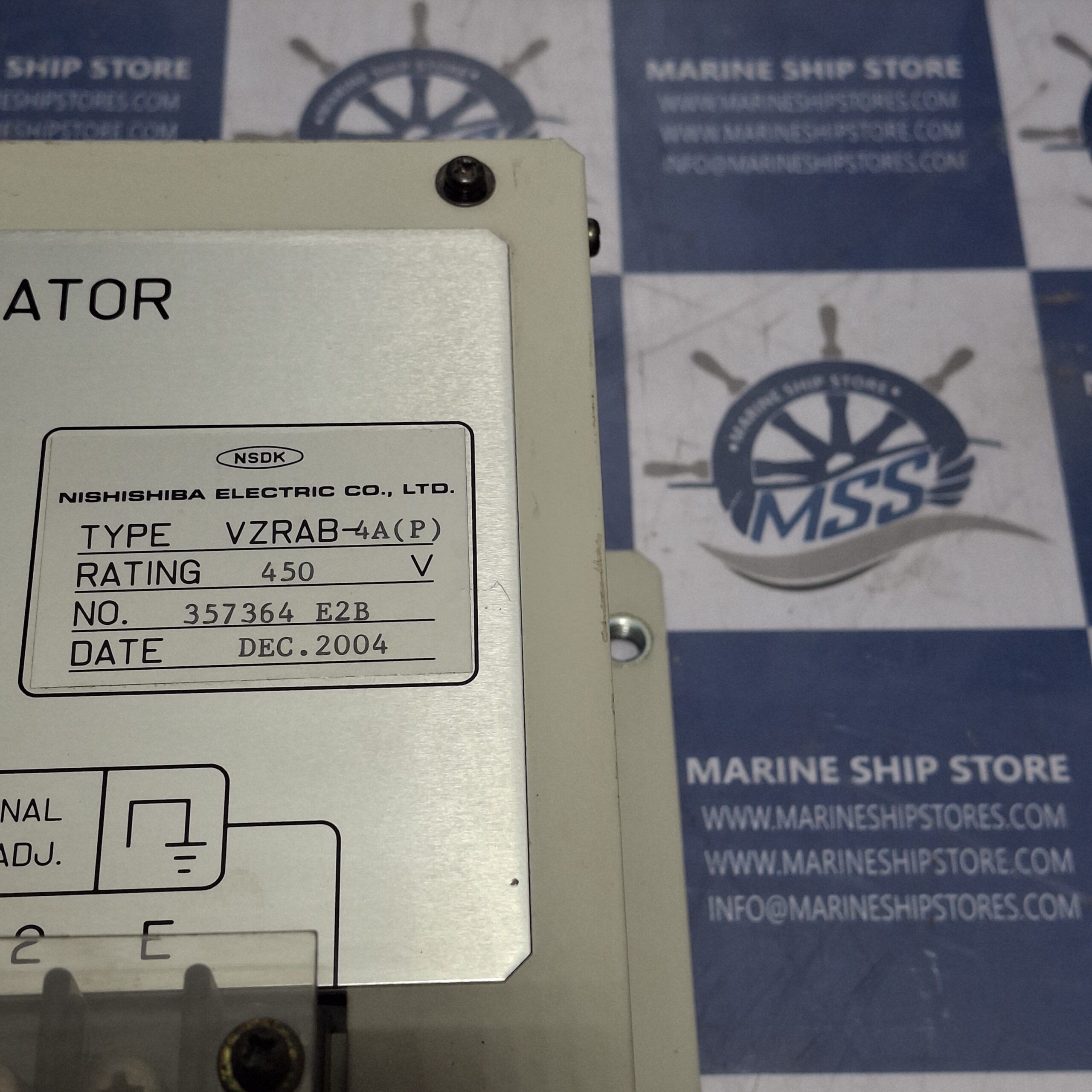 NISHISHIBA ELECTRIC VZRAB-4A(P) AUTOMATIC VOLTAGE REGULATOR