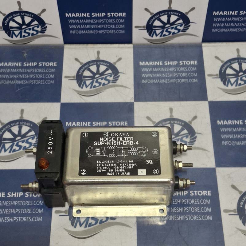 OKAYA SUP-K15H-ERB-4 NOISE FILTER-1 OKAYA SUP-K15H-ERB-4 NOISE FILTER
