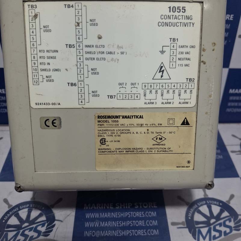 ROSEMOUNT ANALYTICAL 1055-01-10-20 VER-3.30 SOLU COMP II METER-6 ROSEMOUNT ANALYTICAL 1055-01-10-20 VER-3.30 SOLU COMP II METER