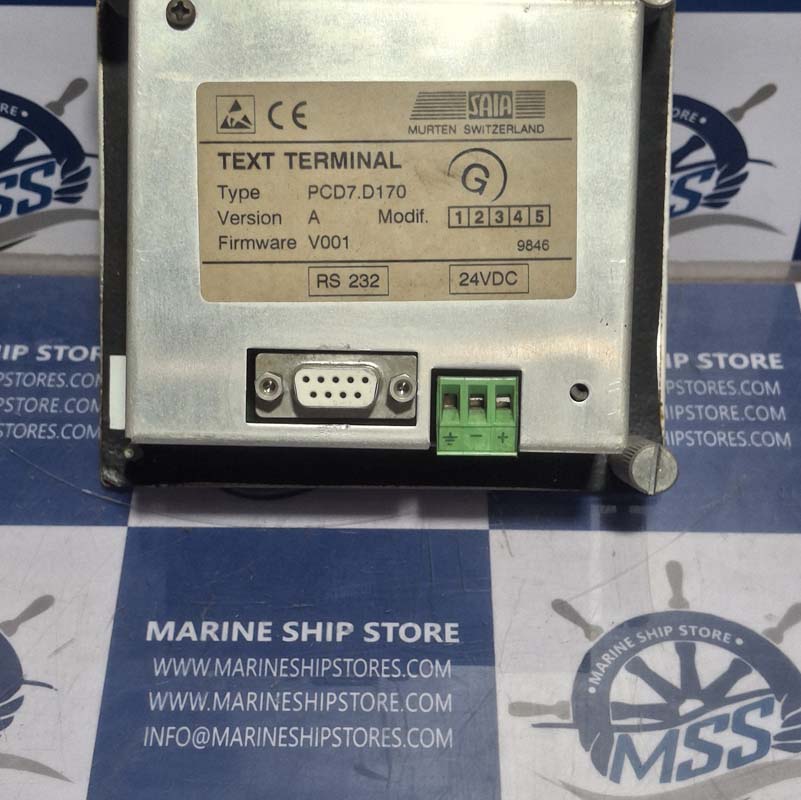 SAIA PCD7.D170 VER.A TEXT TERMINAL-3 SAIA PCD7.D170 VER.A TEXT TERMINAL